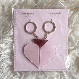 Kate Spade Two-piece Heart Keychain